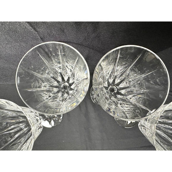 Noritake VENDOME Elegant Crystal Water Goblets Retired-8 5/8" Set of 4-Stunning! - Picture 8 of 9